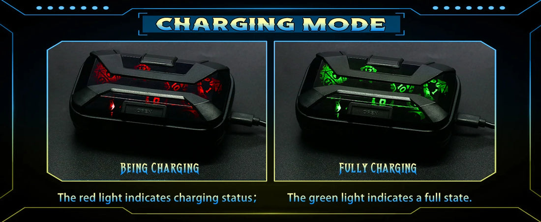 LED DND Dice Set – Wireless Charging RGB Light-Up Polyhedral Dice for Dungeons & Dragons & RPG Games