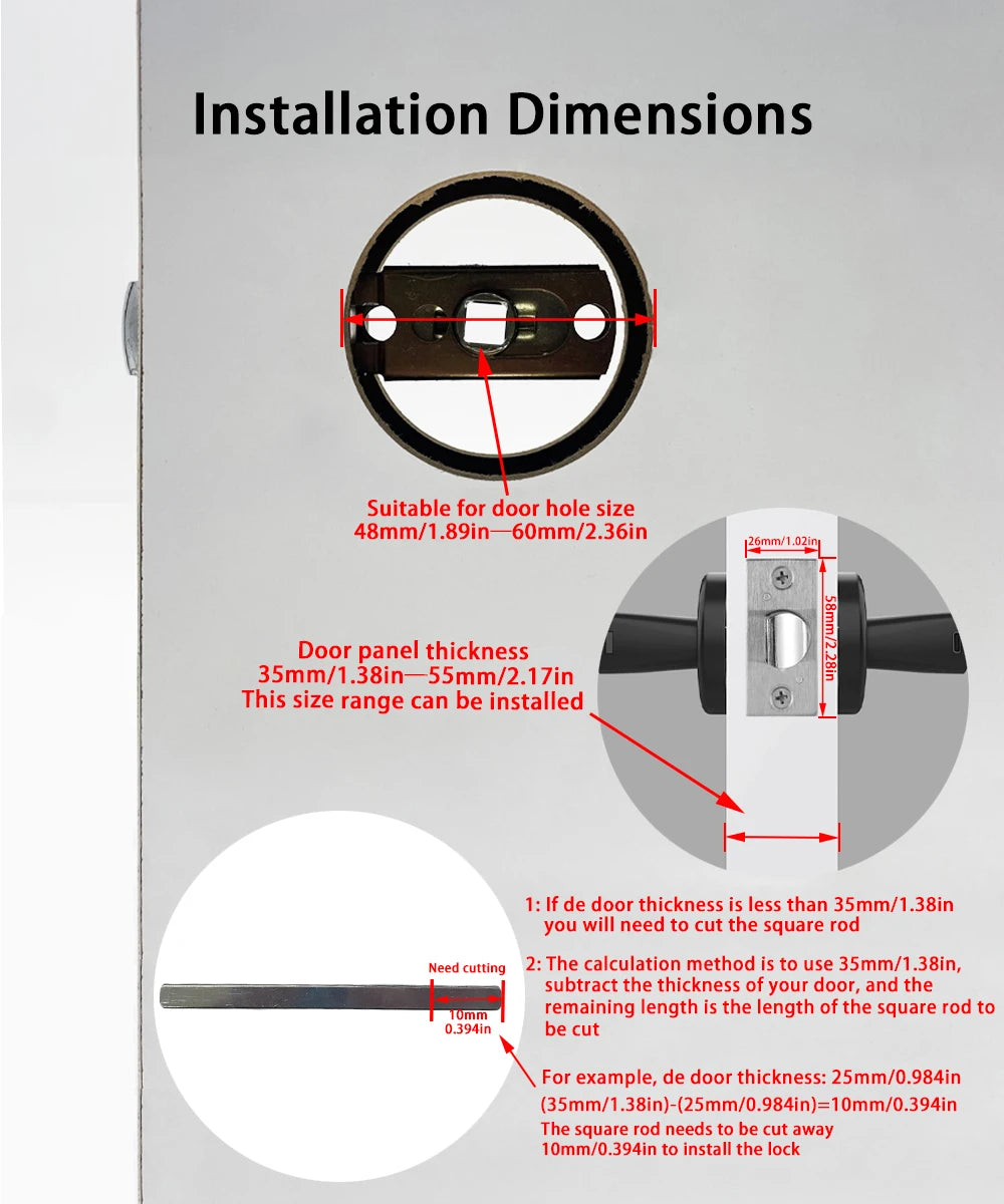 Tuya Smart Fingerprint Door Lock Keypad App Control Secure