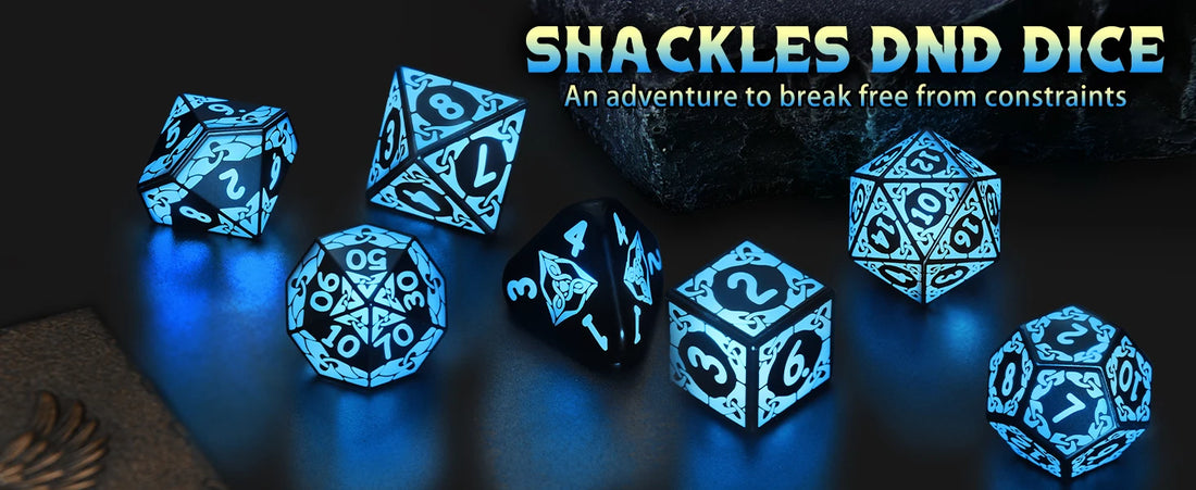 LED DND Dice Set – Wireless Charging RGB Light-Up Polyhedral Dice for Dungeons & Dragons & RPG Games