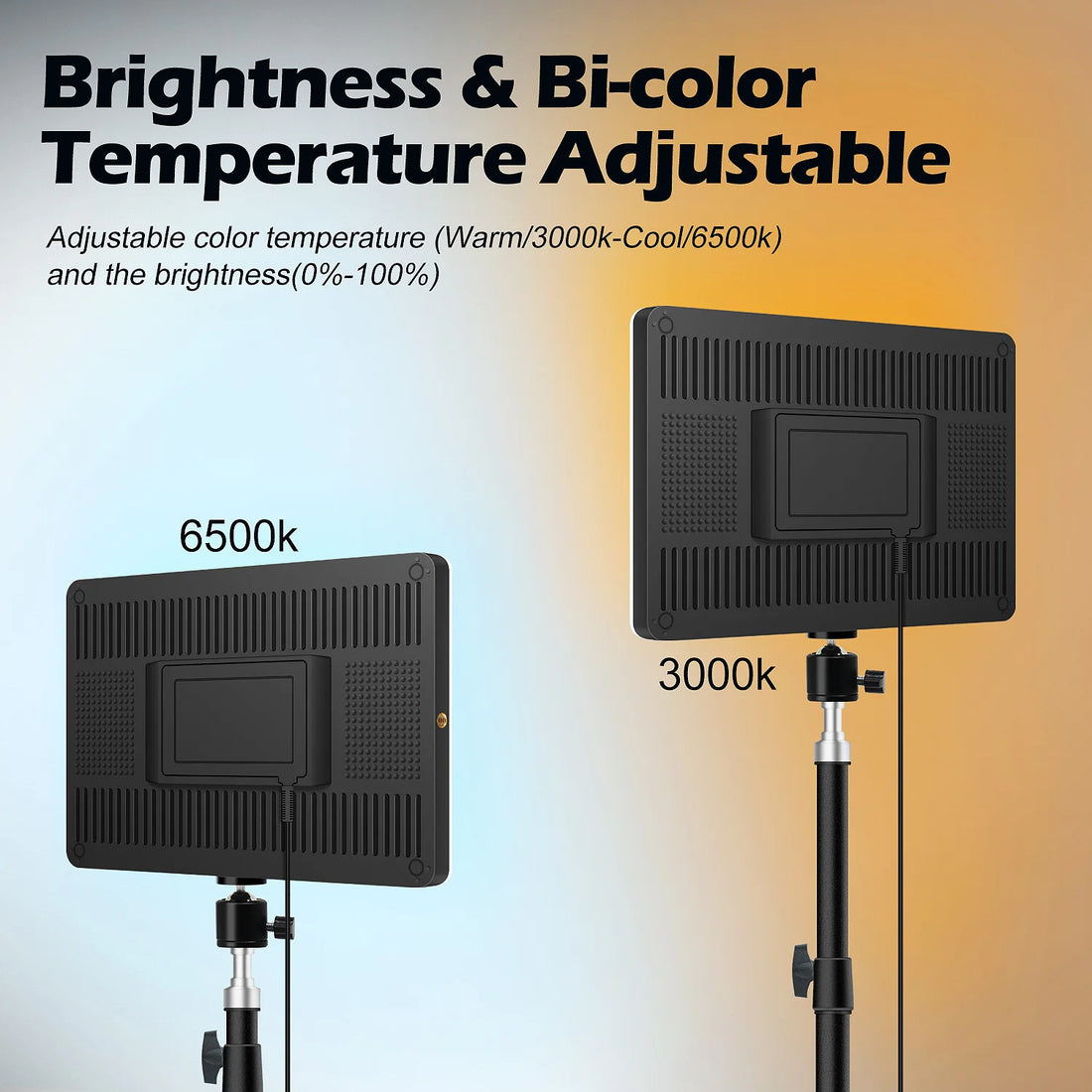 LED Video Light with Tripod for Streaming Zoom TikTok Shoot