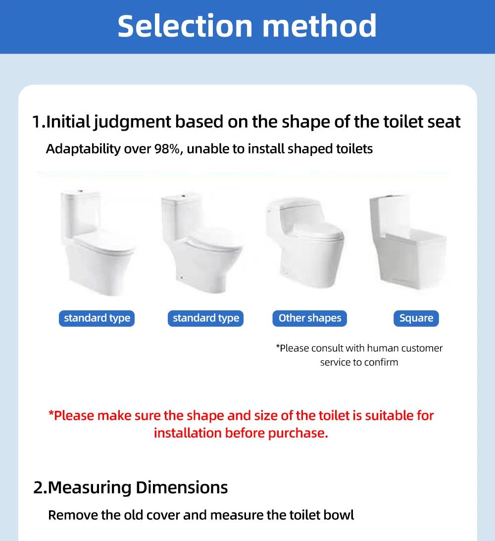 Smart Bidet Toilet Seat Heated Dryer Remote Night Light