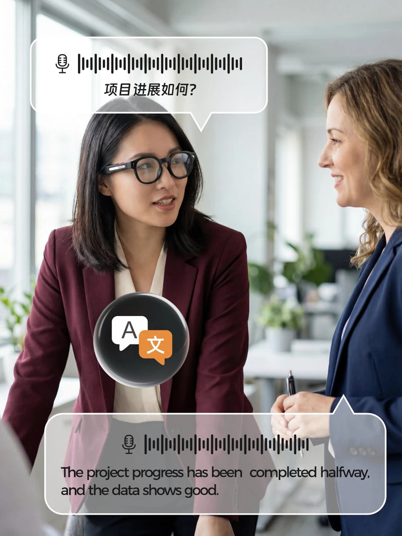 Lenovo AI Smart Glasses 4K Camera Translation Bluetooth