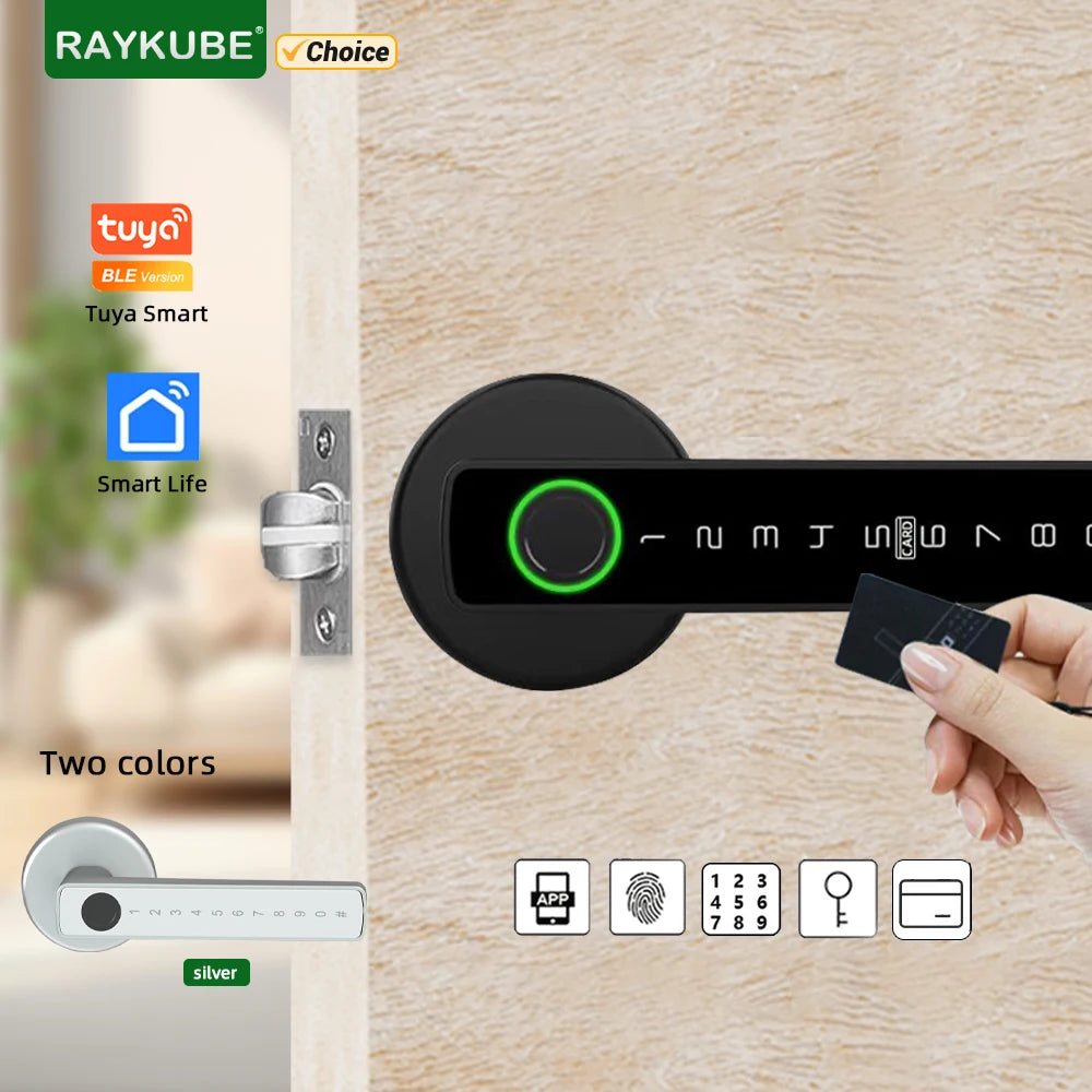 Tuya Smart Fingerprint Door Lock Keypad App Control Secure