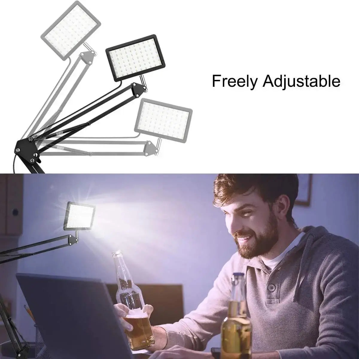 LED Photography Light Kit Tripod Studio Lighting for Video