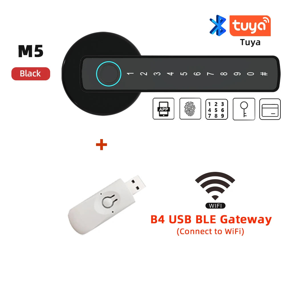 Tuya Smart Fingerprint Door Lock Keypad App Control Secure