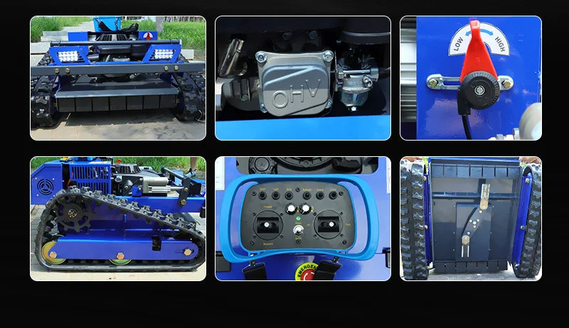 Remote-Controlled Lawn Mower All-Terrain Zero-Turn Robot