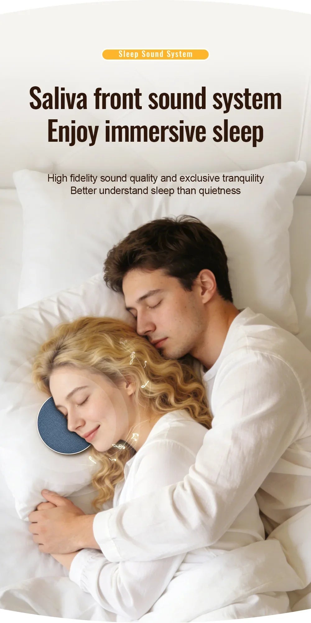 Under Pillow Sleep Speaker Bone Conduction Sound Machine
