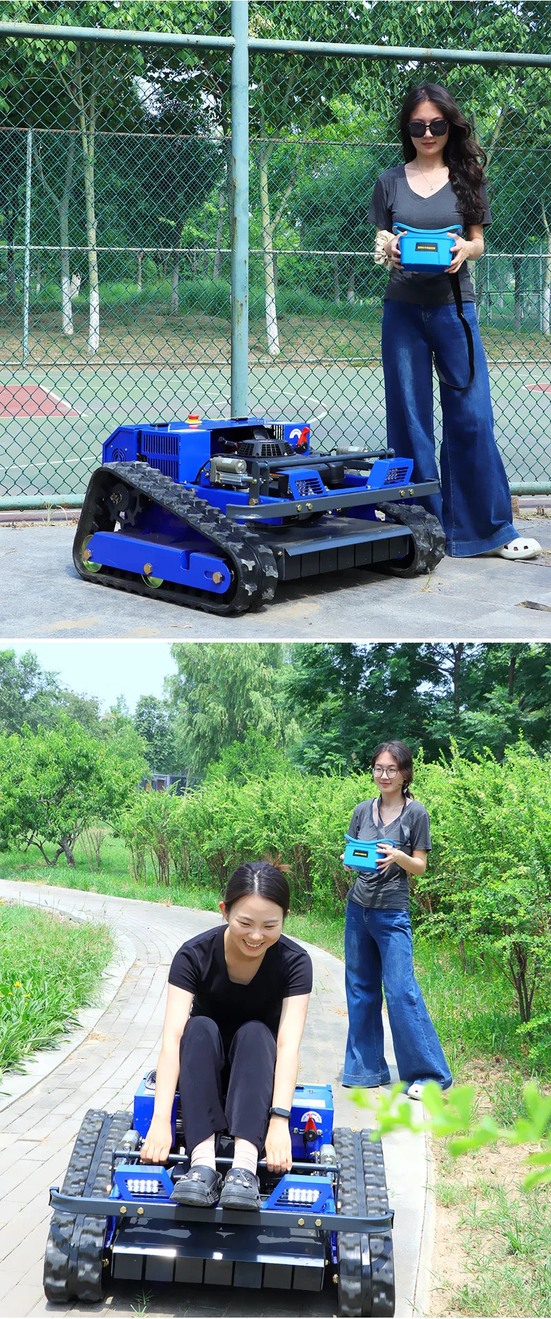 Remote-Controlled Lawn Mower All-Terrain Zero-Turn Robot