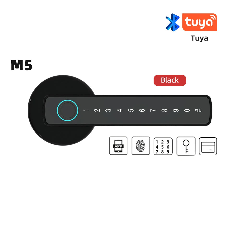 Tuya Smart Fingerprint Door Lock Keypad App Control Secure