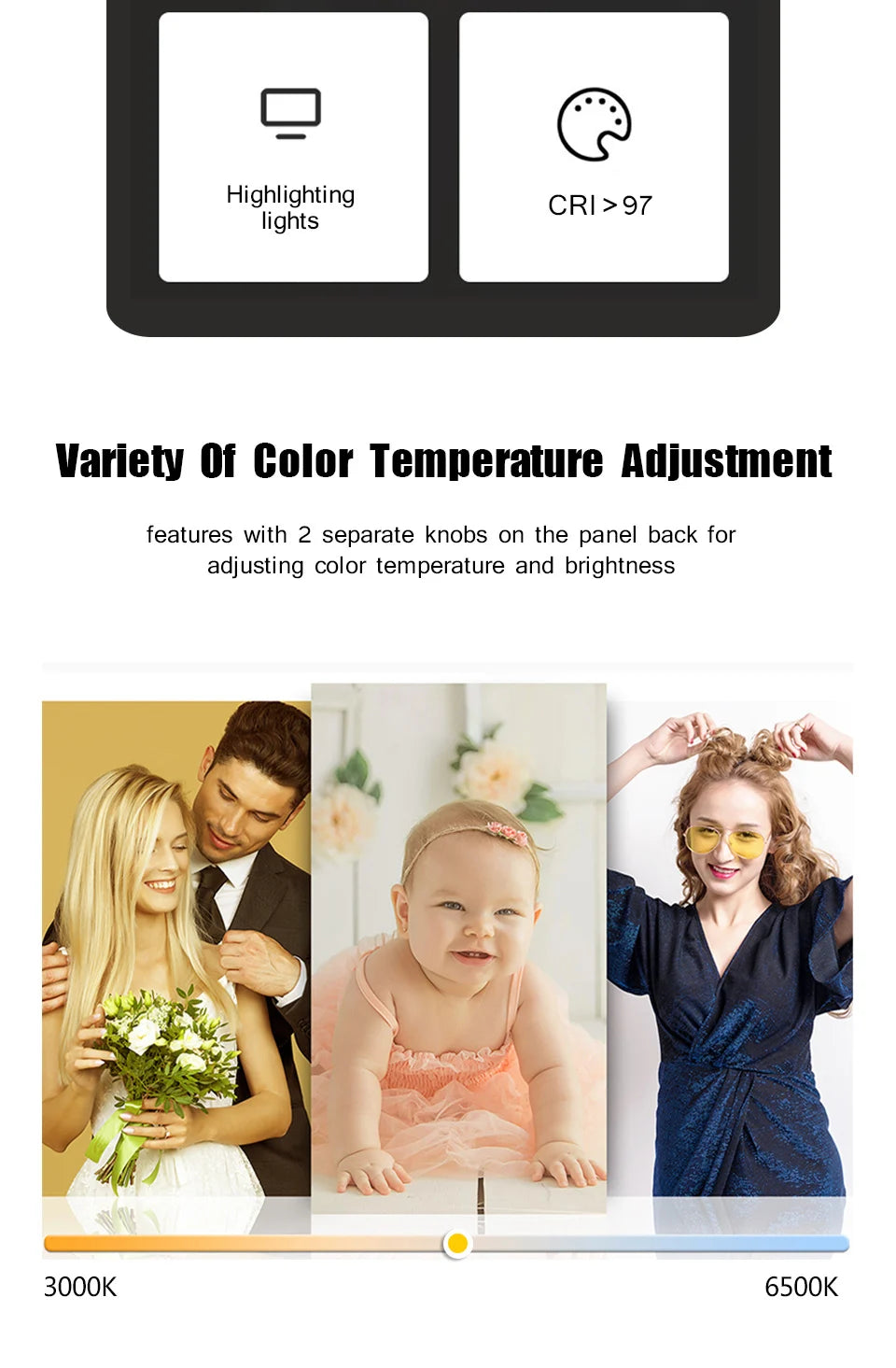 LED Video Light with Tripod for Streaming Zoom TikTok Shoot