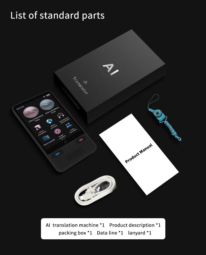 AI Language Translator Device 138 Languages Real-Time Voice