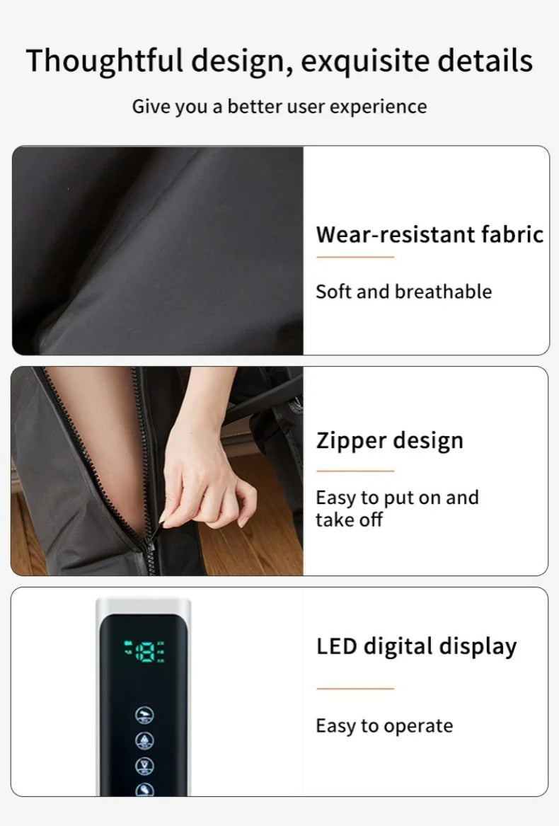 Electric Leg Massager Air Compression Thigh Calf Relaxation