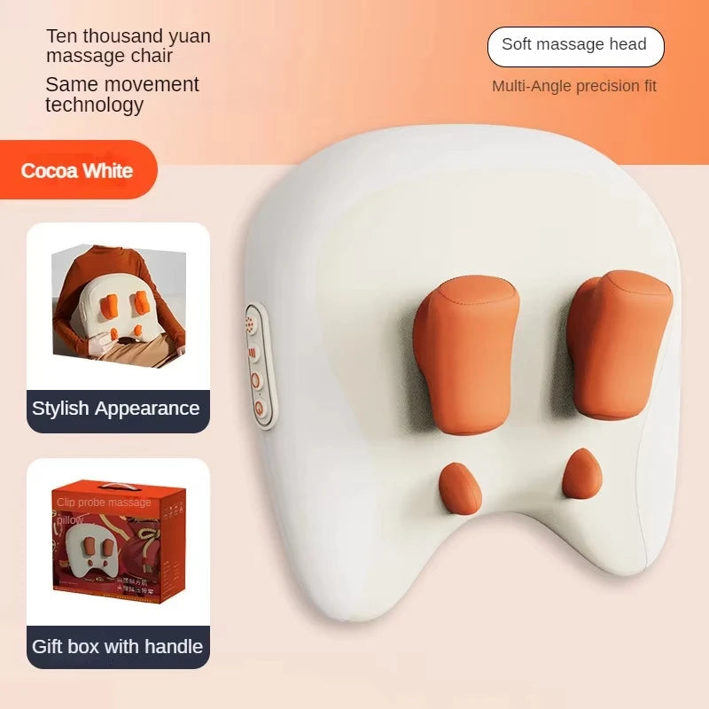 Shiatsu Massage Pillow Wireless Heating Neck Back Massager