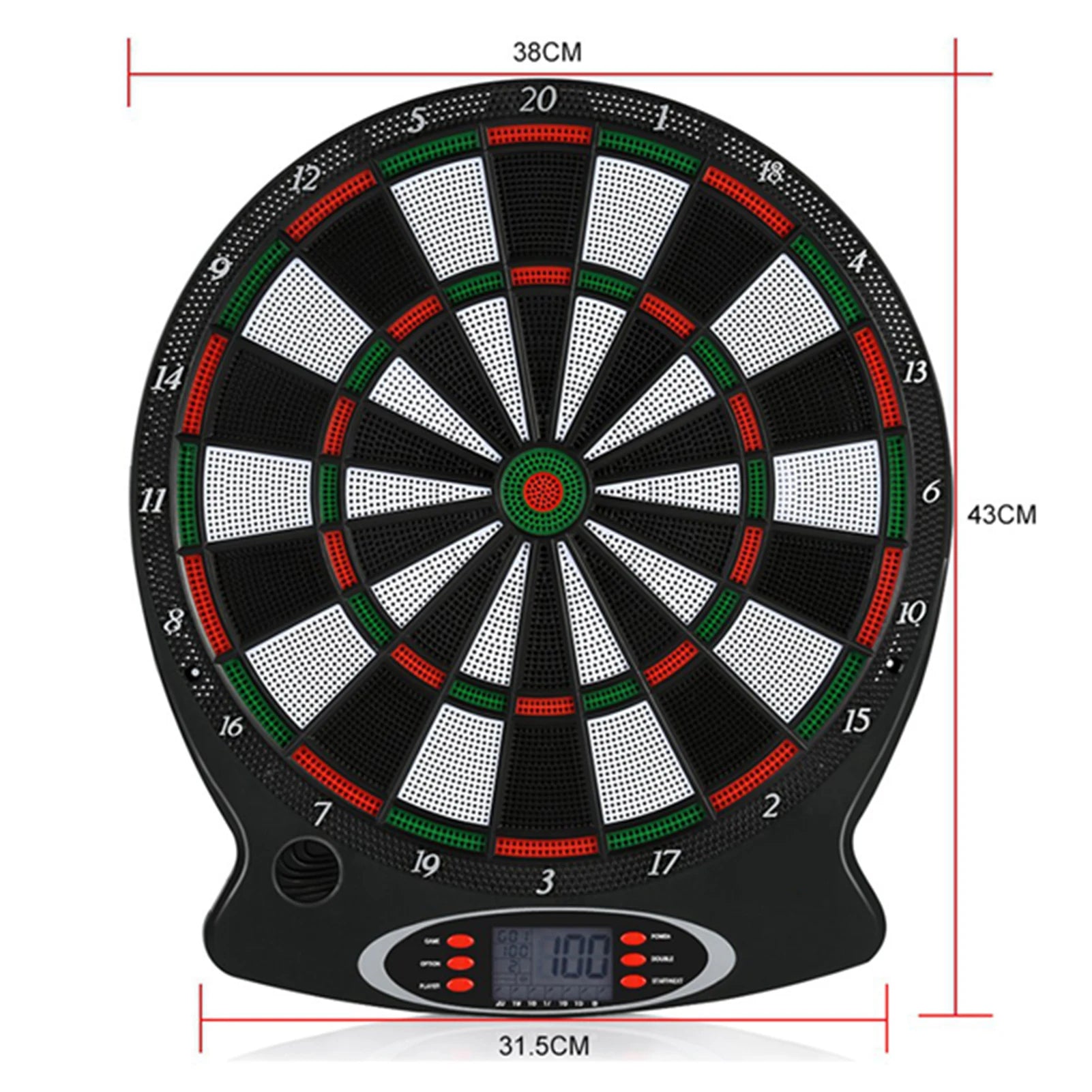 Electronic Dartboard LCD Scoreboard Game Set with 6 Darts