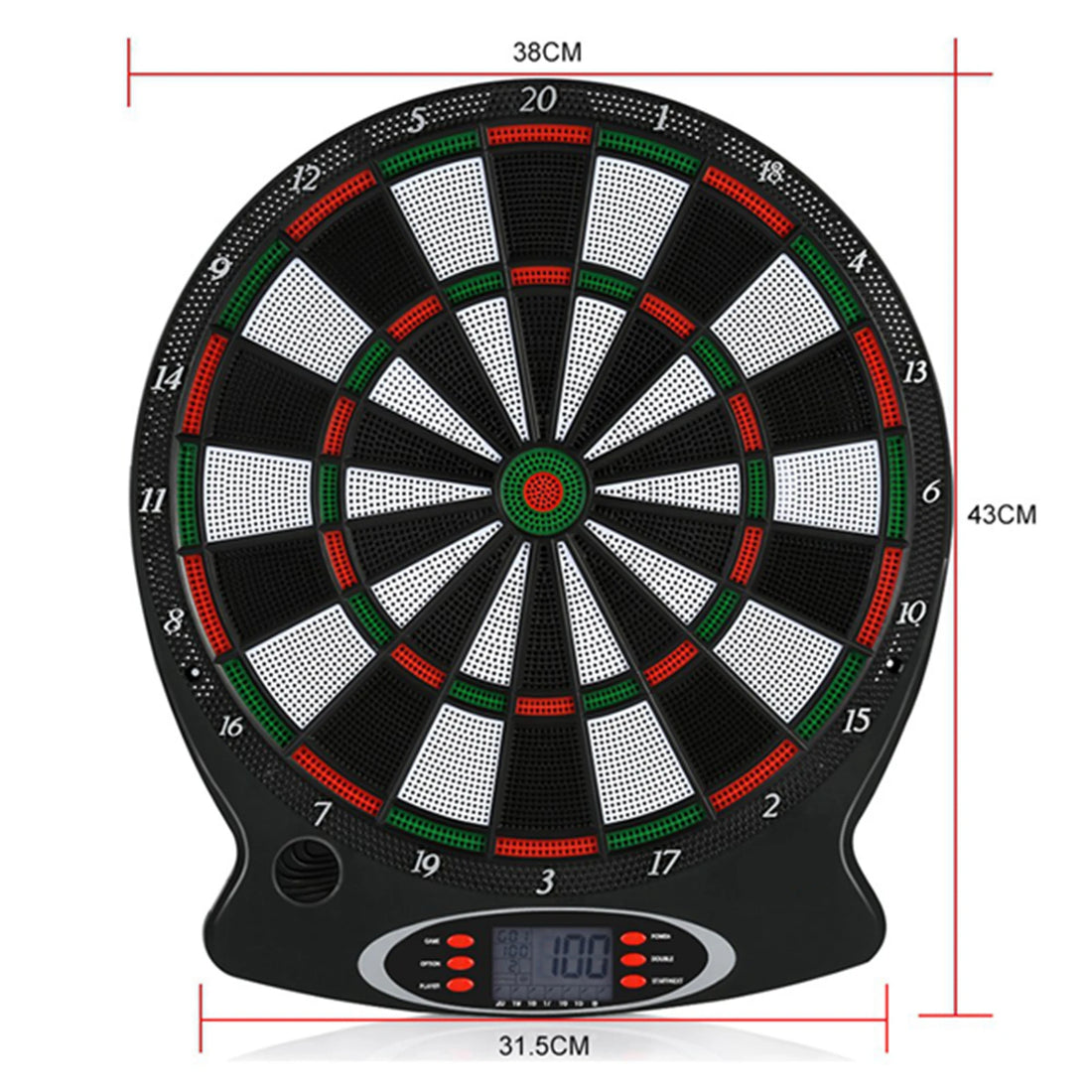 Electronic Dartboard LCD Scoreboard Game Set with 6 Darts