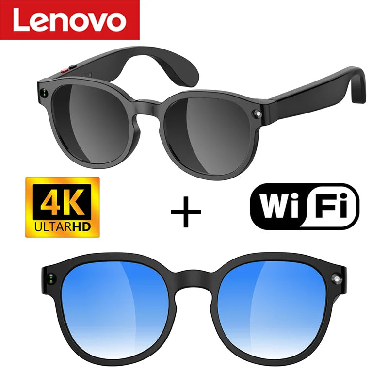 Lenovo AI Smart Glasses 4K Camera Translation Bluetooth