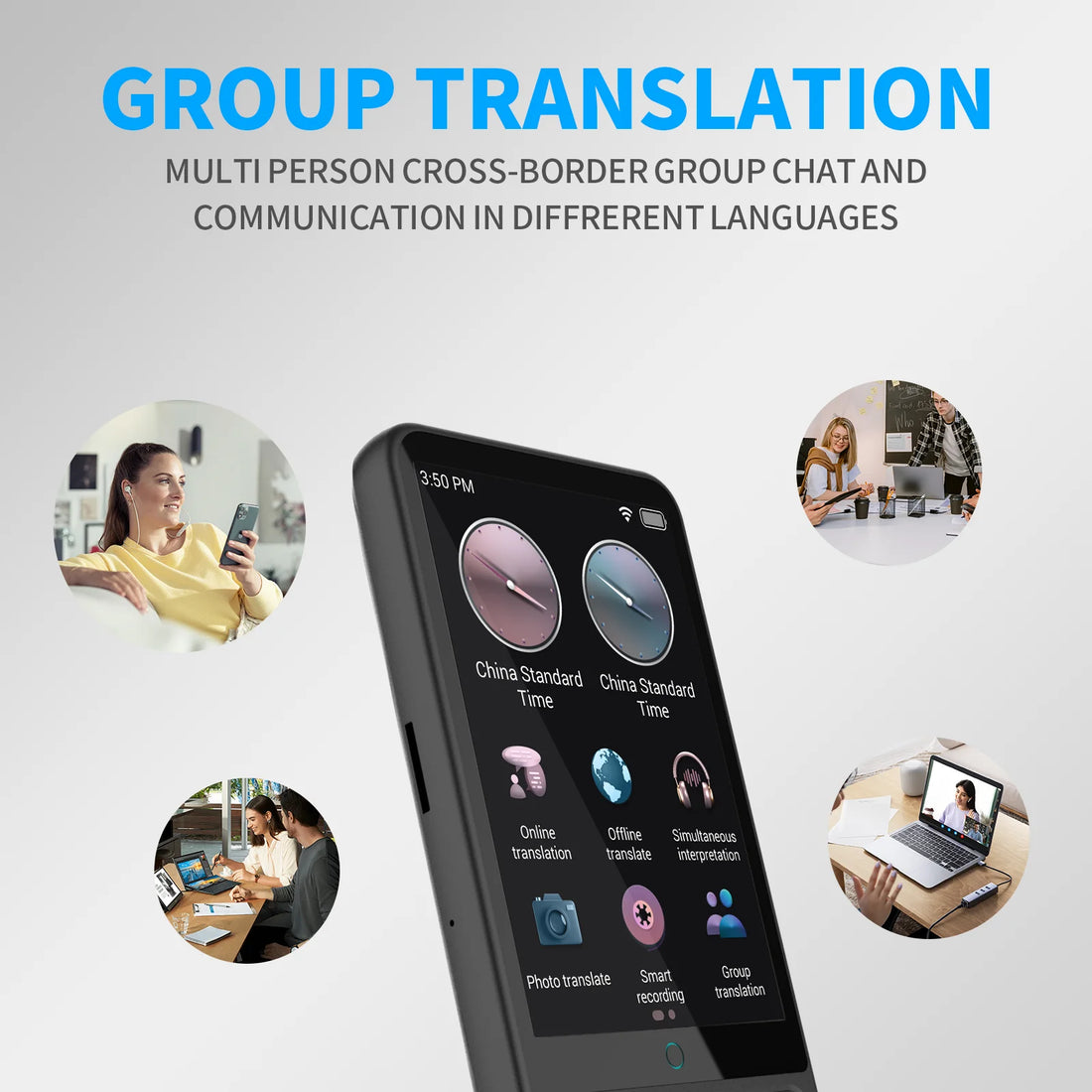 AI Language Translator Device 138 Languages Real-Time Voice