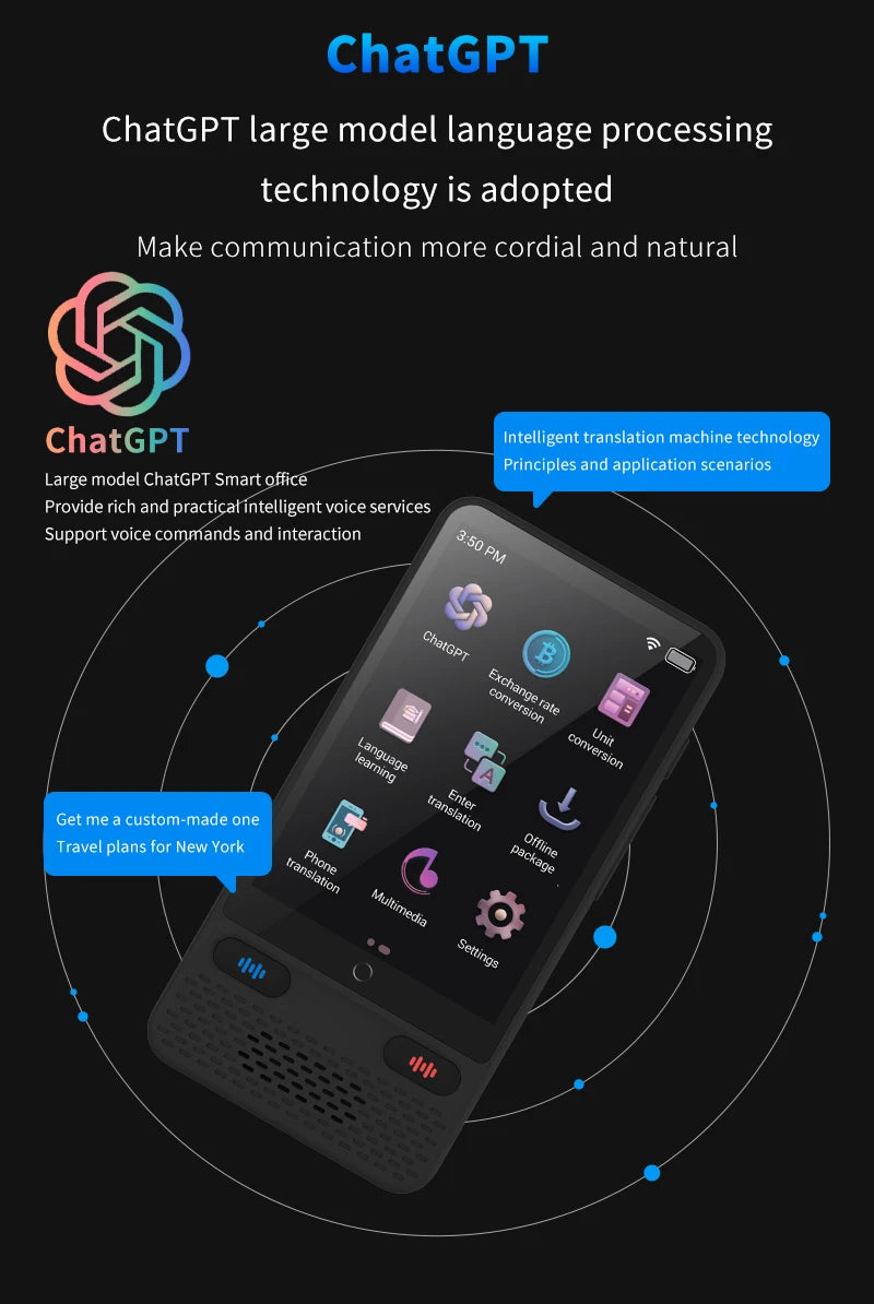 AI Language Translator Device 138 Languages Real-Time Voice