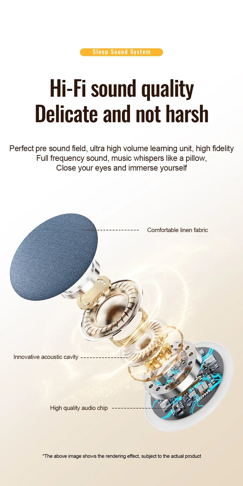 Under Pillow Sleep Speaker Bone Conduction Sound Machine