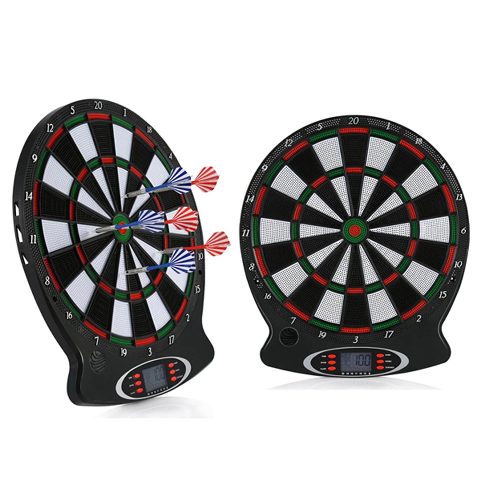 Electronic Dartboard LCD Scoreboard Game Set with 6 Darts