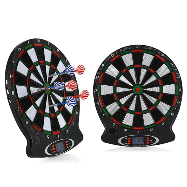 Electronic Dartboard LCD Scoreboard Game Set with 6 Darts