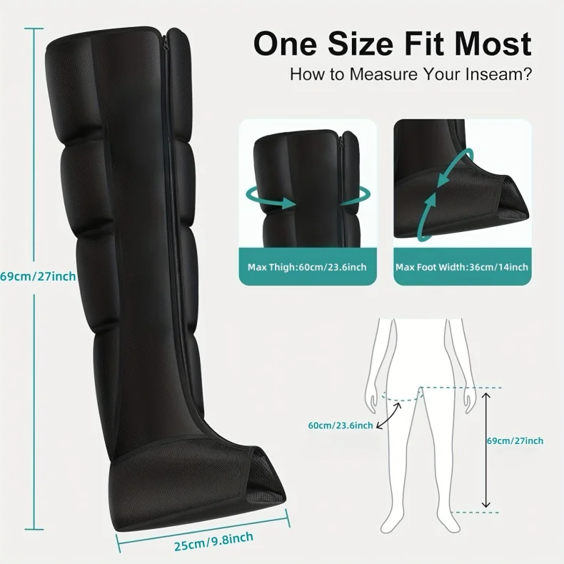 Electric Leg Massager Air Compression Thigh Calf Relaxation