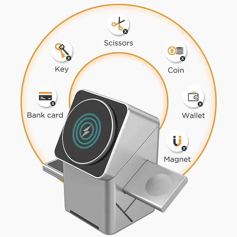 Qi2 3-in-1 Magnetic Wireless Charger Stand