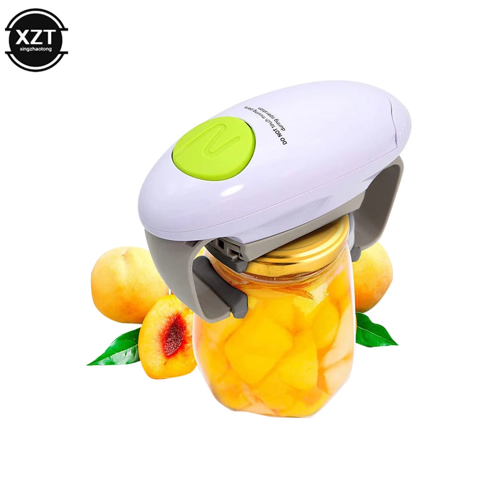Electric Can Opener Smooth Edge Automatic Jar Bottle Opener