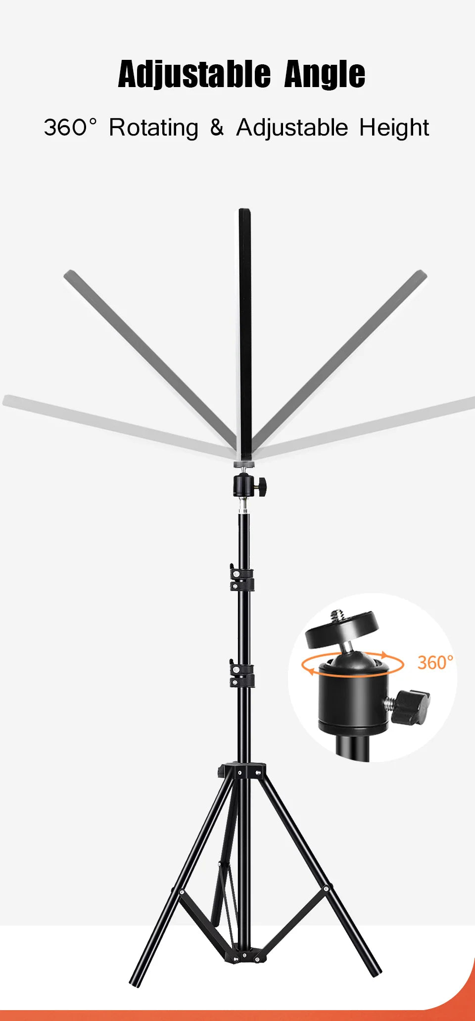 LED Video Light with Tripod for Streaming Zoom TikTok Shoot