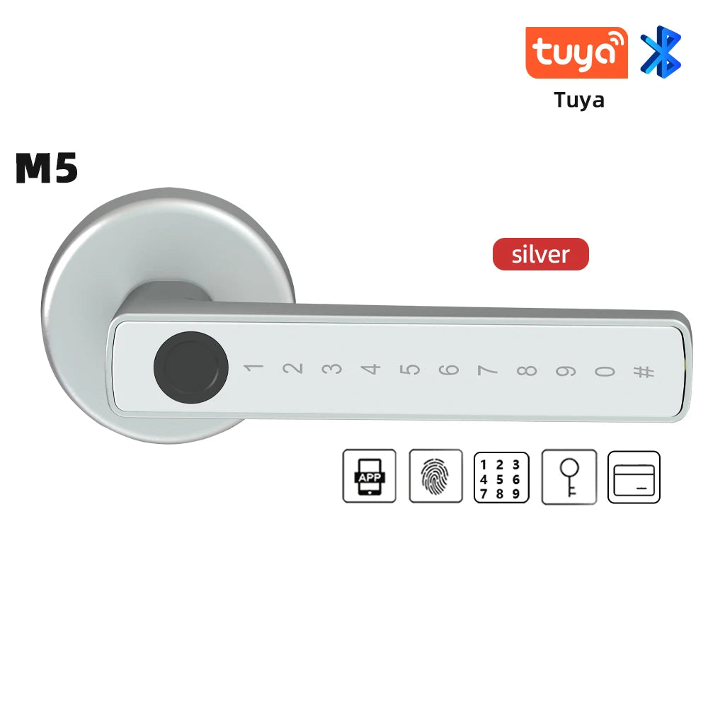 Tuya Smart Fingerprint Door Lock Keypad App Control Secure