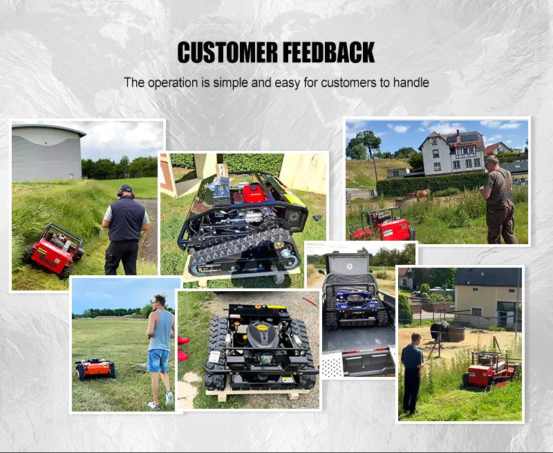 Remote-Controlled Lawn Mower All-Terrain Zero-Turn Robot