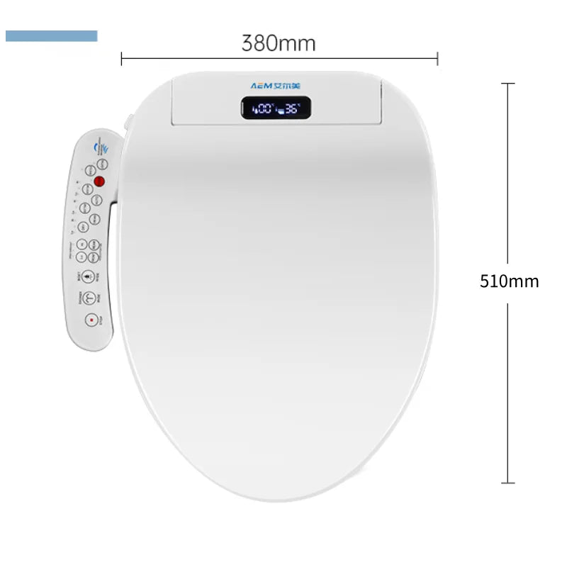 Smart Bidet Toilet Seat Heated Dryer Remote Night Light
