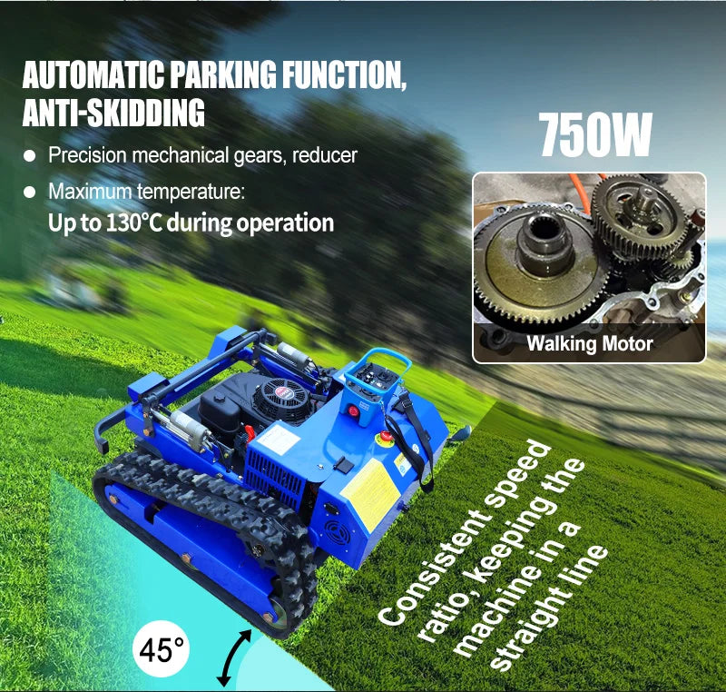 Remote-Controlled Lawn Mower All-Terrain Zero-Turn Robot