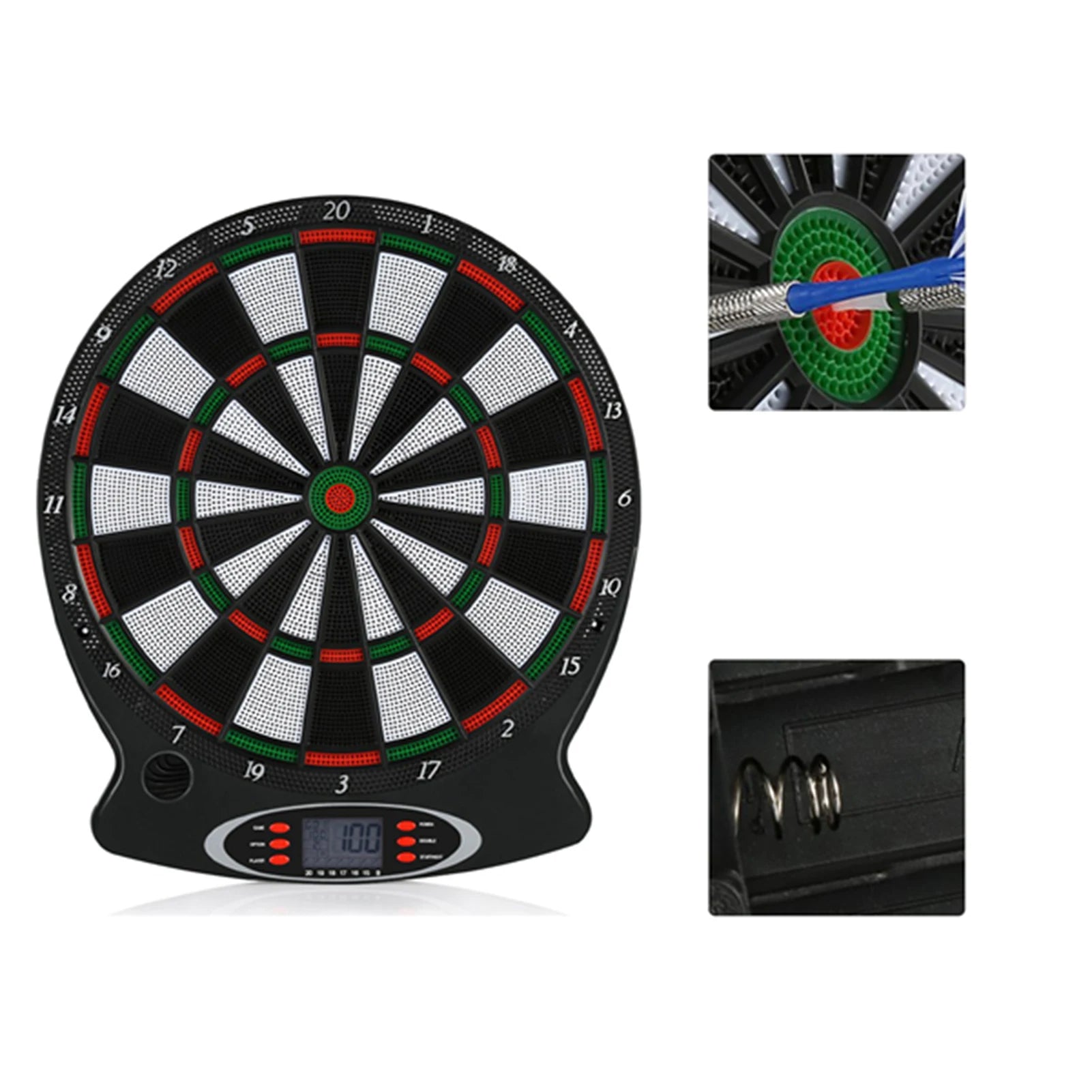 Electronic Dartboard LCD Scoreboard Game Set with 6 Darts