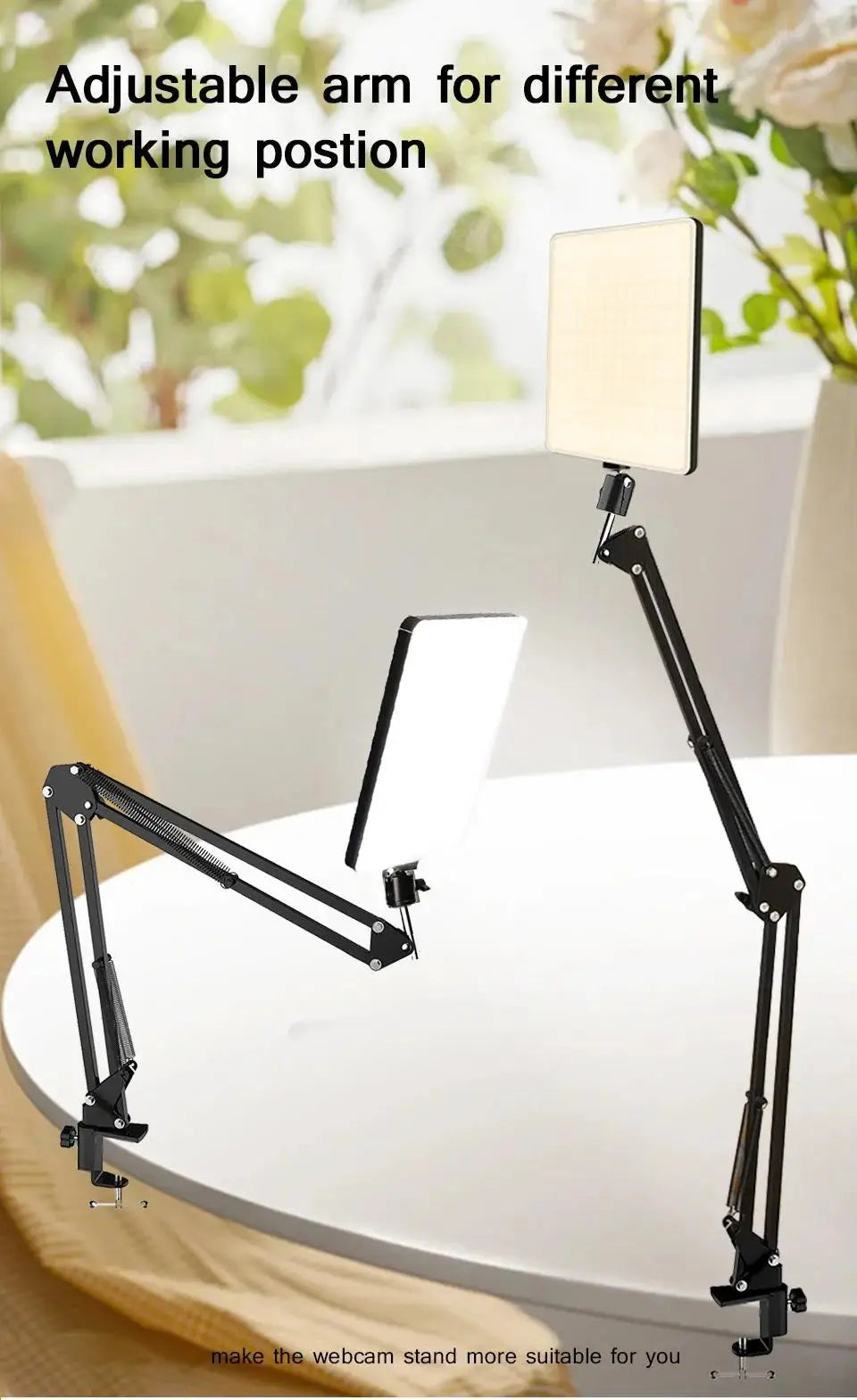 LED Photography Light Kit Tripod Studio Lighting for Video