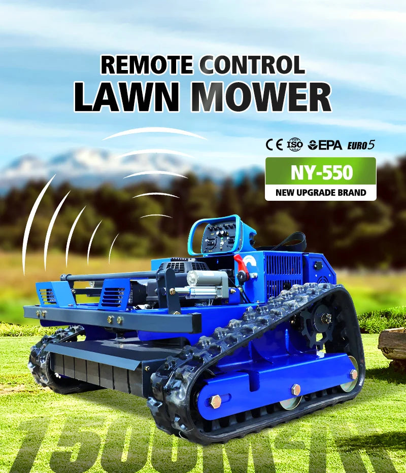 Remote-Controlled Lawn Mower All-Terrain Zero-Turn Robot