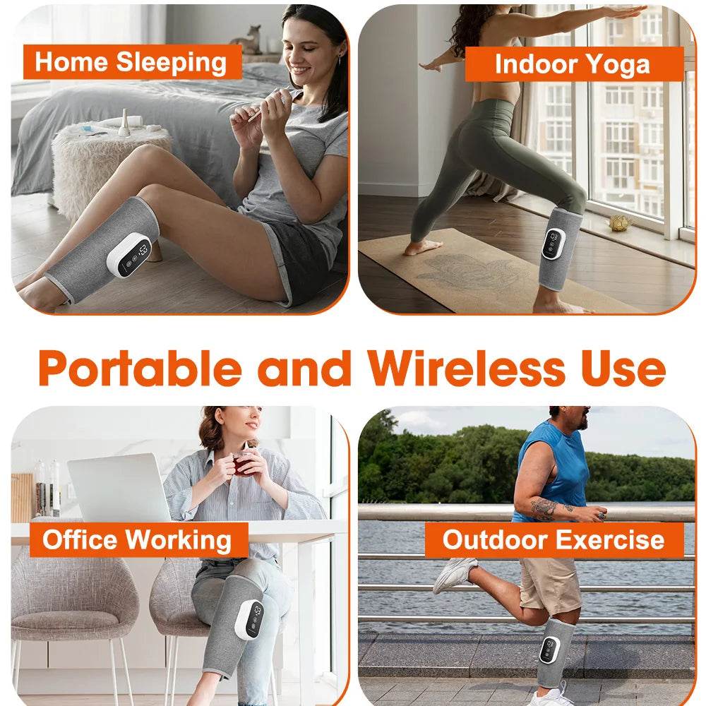 Wireless Calf Massager Air Compression Leg Muscle Relax