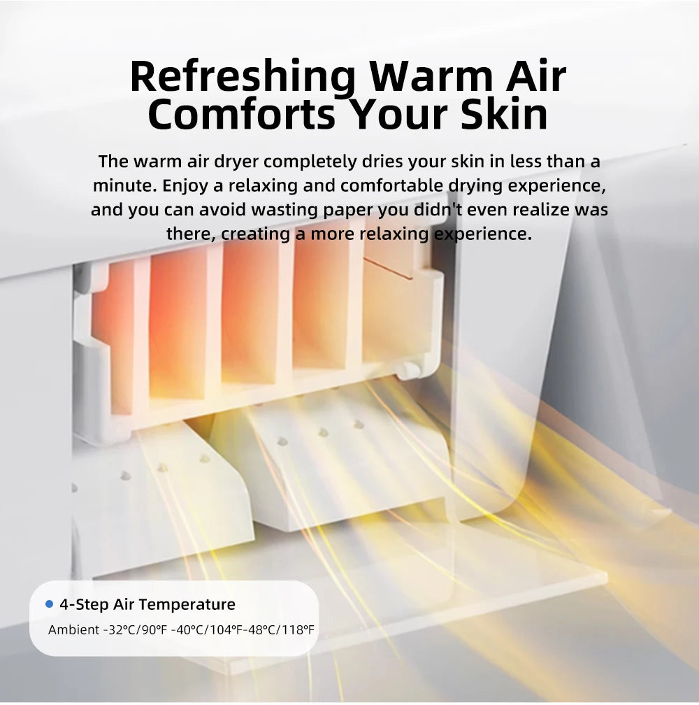 Smart Bidet Toilet Seat Heated Dryer Remote Night Light