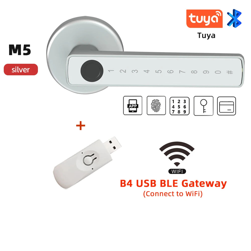Tuya Smart Fingerprint Door Lock Keypad App Control Secure