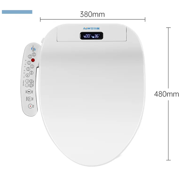 Smart Bidet Toilet Seat Heated Dryer Remote Night Light