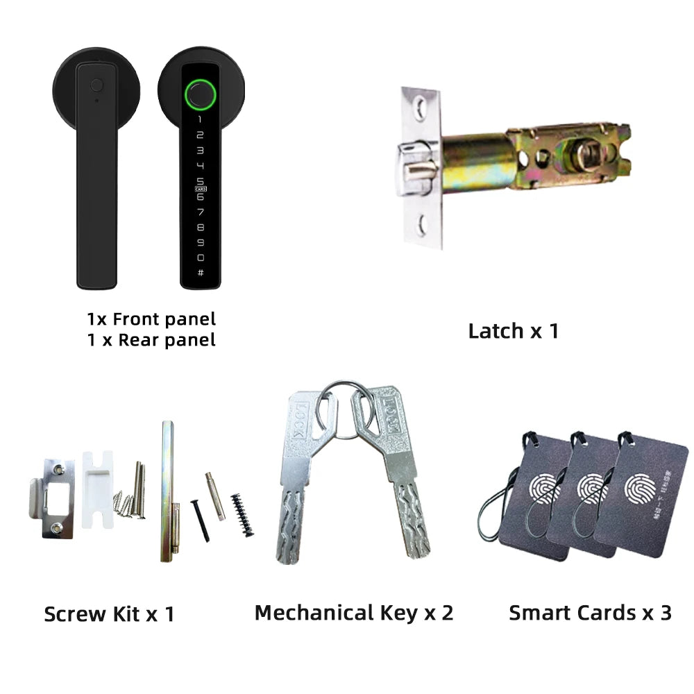Tuya Smart Fingerprint Door Lock Keypad App Control Secure