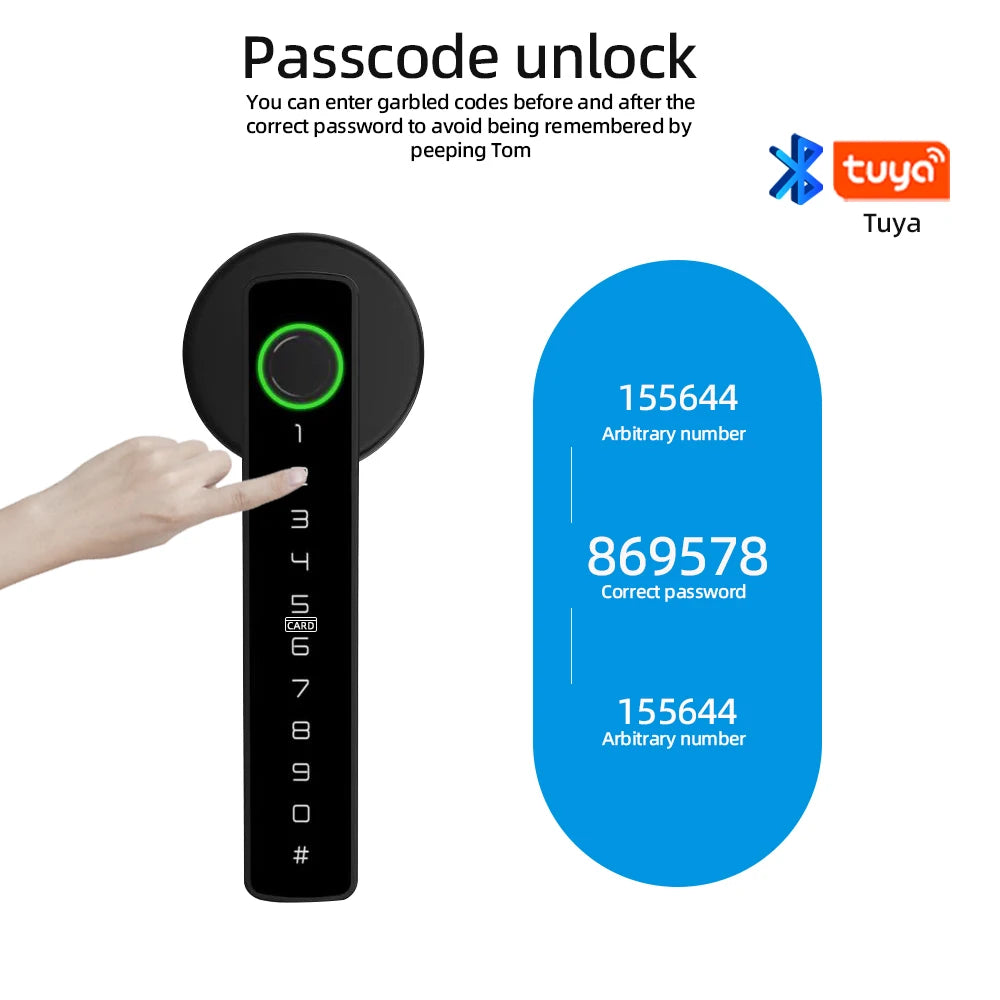 Tuya Smart Fingerprint Door Lock Keypad App Control Secure
