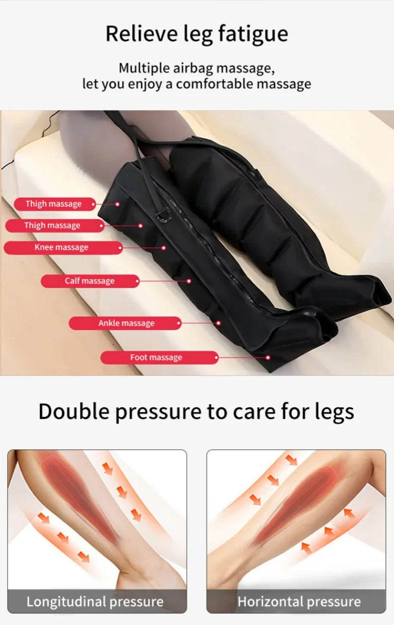 Electric Leg Massager Air Compression Thigh Calf Relaxation