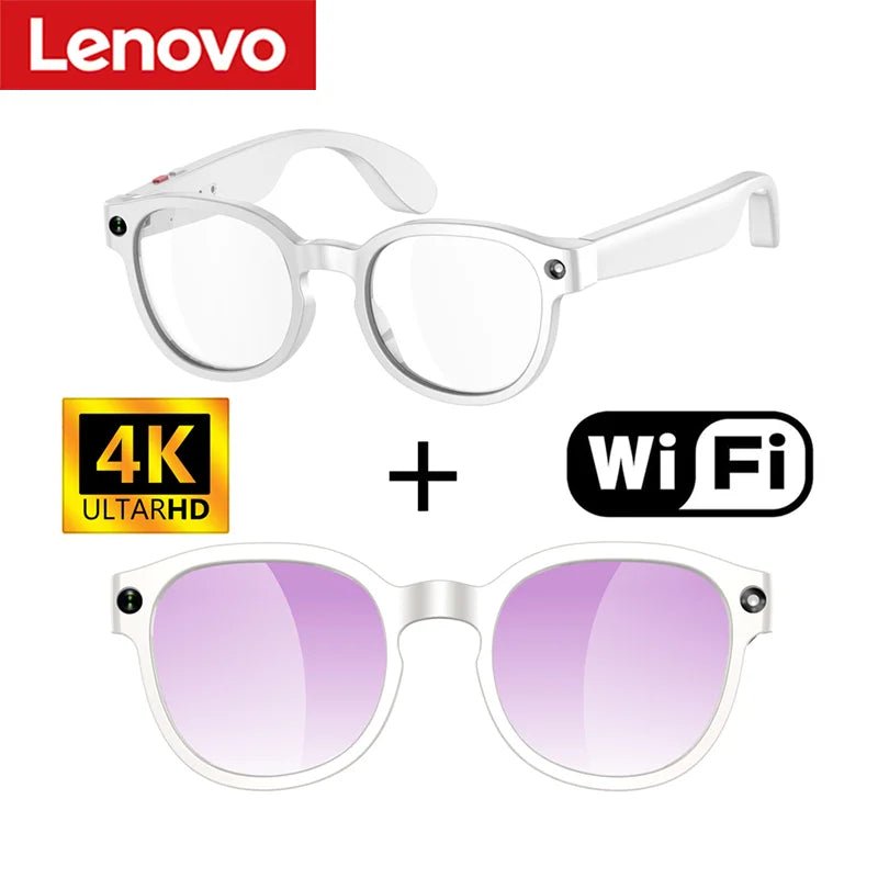 Lenovo AI Smart Glasses 4K Camera Translation Bluetooth