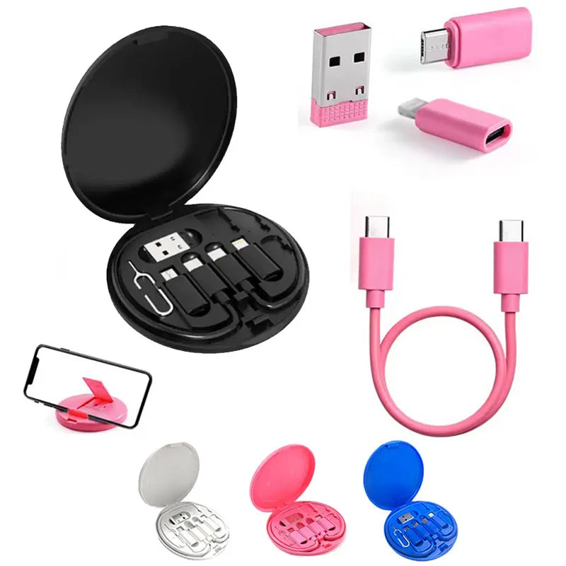6-in-1 USB-C Fast Charging Cable Kit 60W Multiport Adapter