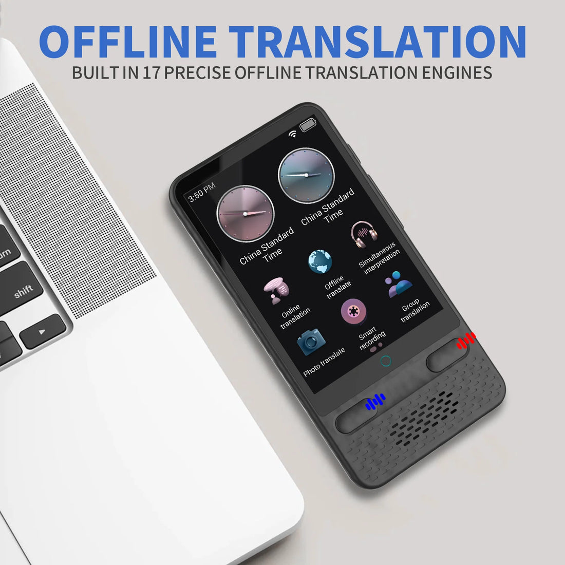 AI Language Translator Device 138 Languages Real-Time Voice