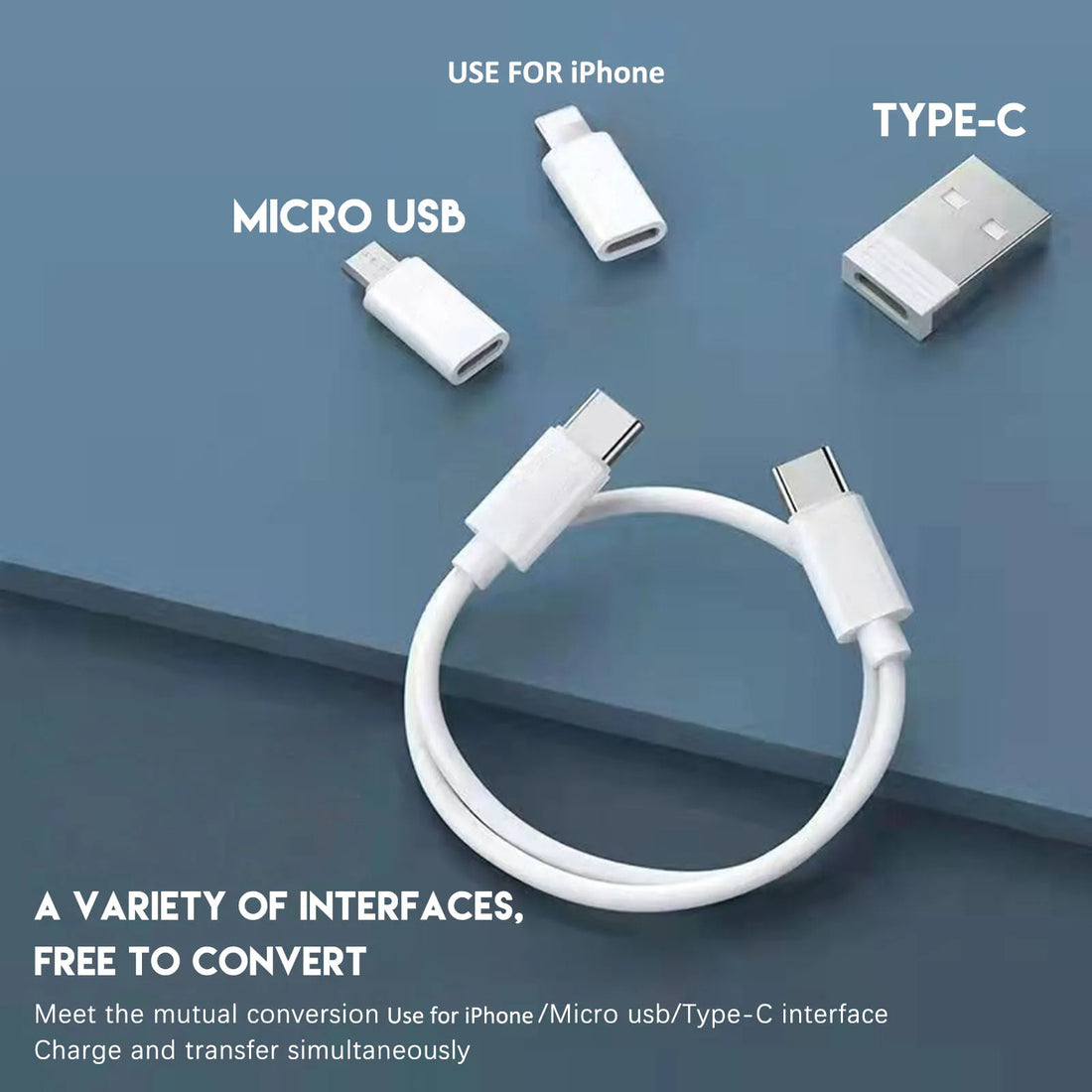 6-in-1 USB-C Fast Charging Cable Kit 60W Multiport Adapter