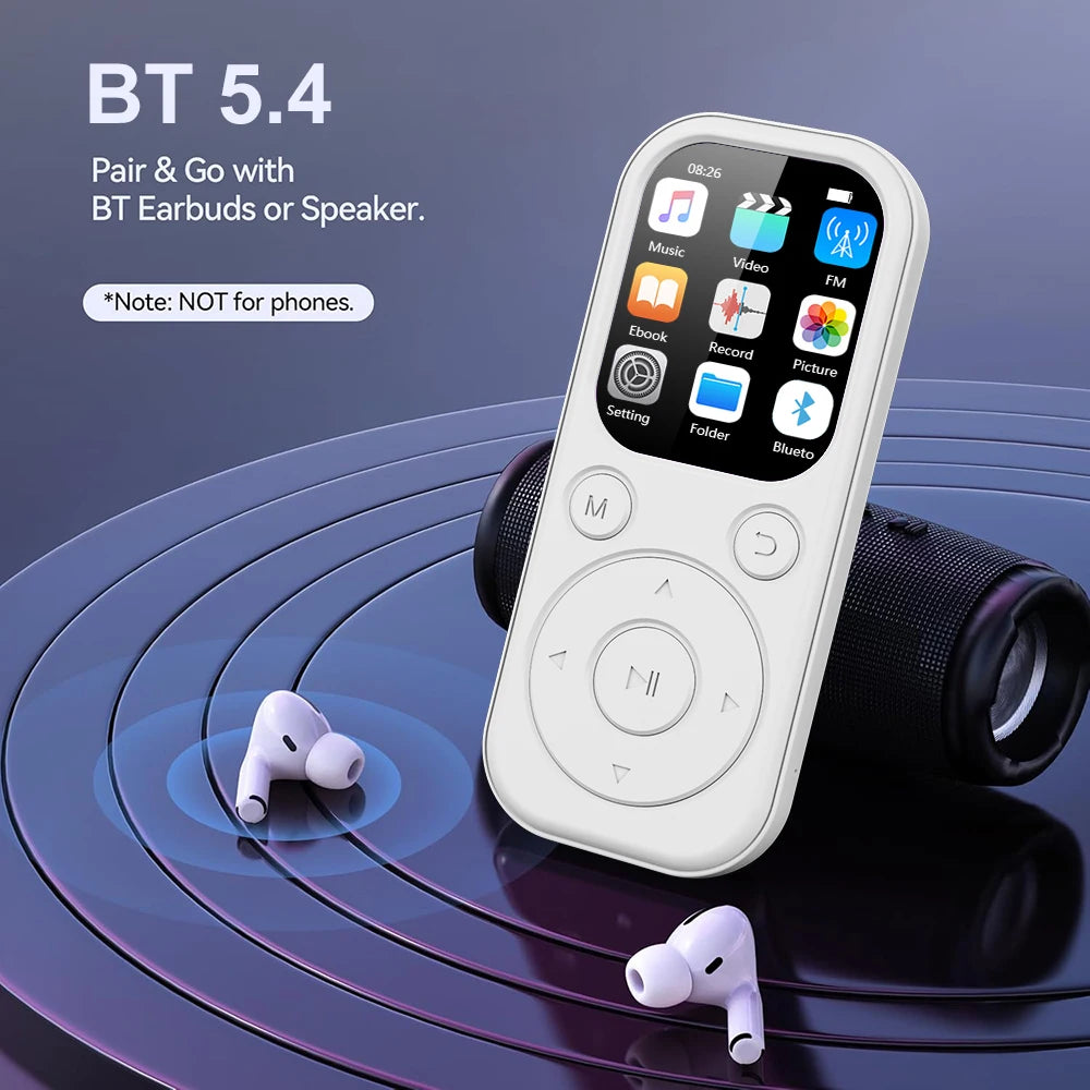 Bluetooth MP3 Player 1.8 Inch Walkman FM Radio Recorder