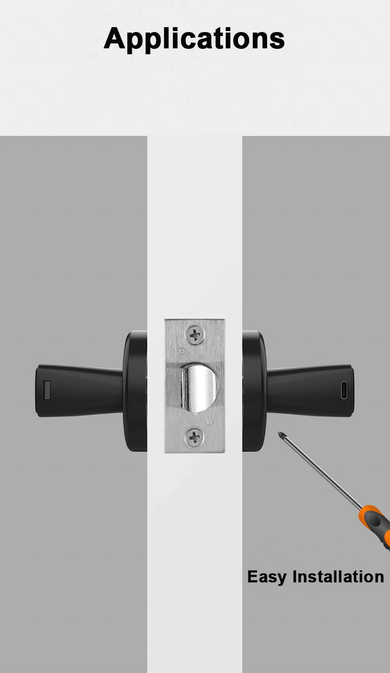 Tuya Smart Fingerprint Door Lock Keypad App Control Secure