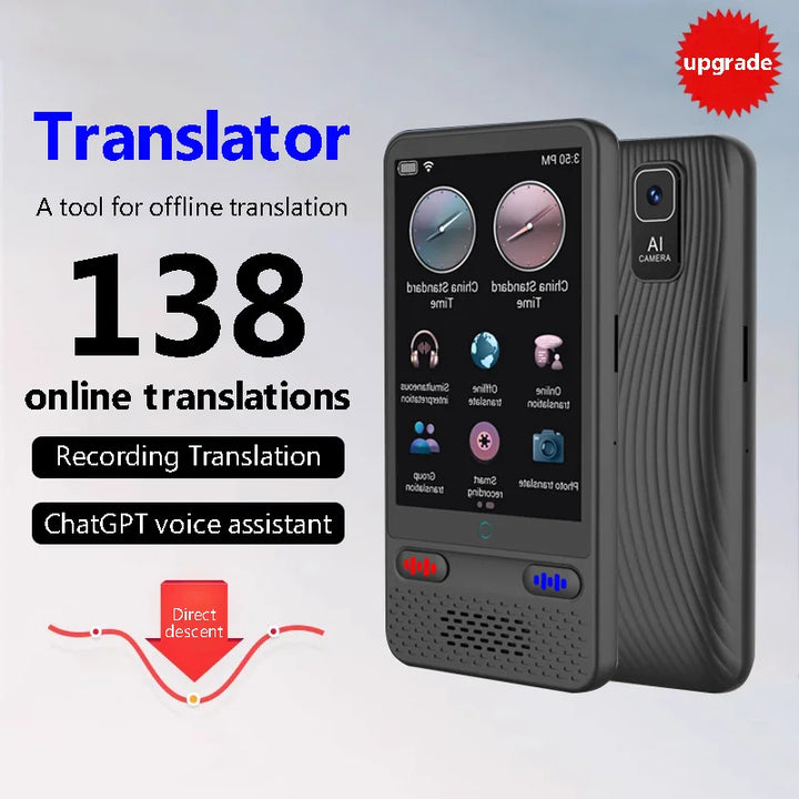 AI Language Translator Device 138 Languages Real-Time Voice